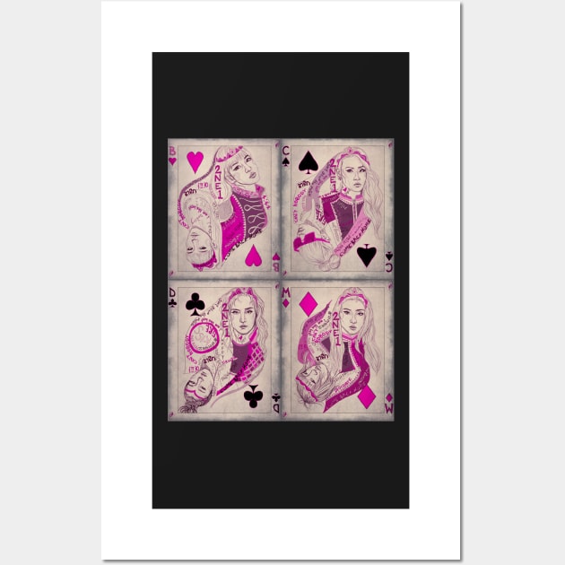 2NE1 - Queens fanart series Wall Art by dangerbeforeyou